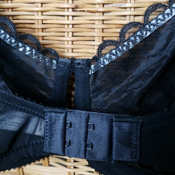 New Parfait Irene Laced Unlined Wire Bra Black 38C - Picture 6 of 7